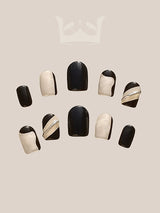 These press-on nails are for cosmetic purposes, with different designs and colors for personalization. The squared-off tip shape allows for larger canvas for designs.