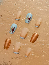 Cute nail art options with modern and stylish designs featuring a combination of colors, embellishments, and metallic finishes for a chic aesthetic.