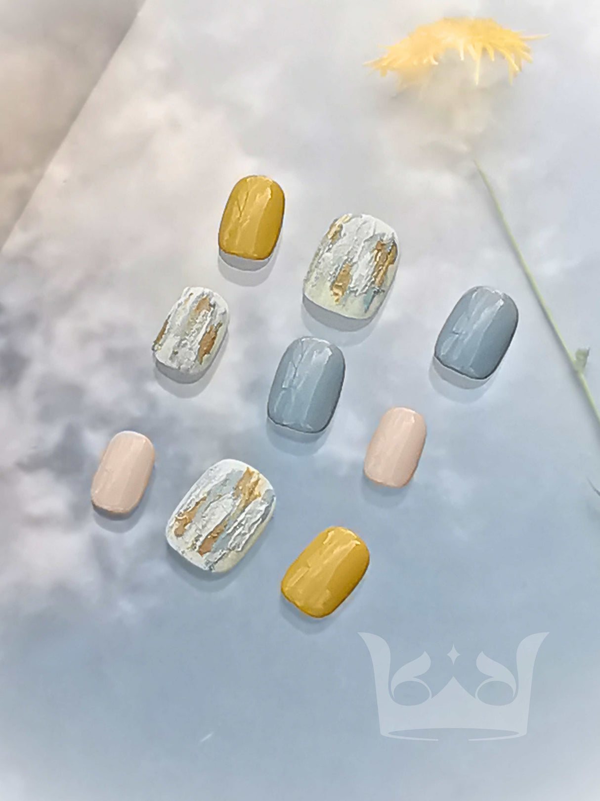 Stylish acrylic nails for personalization and self-expression with pastel colors, metallic accents, solid color finishes, and marbled effects. Perfect for any occasion.